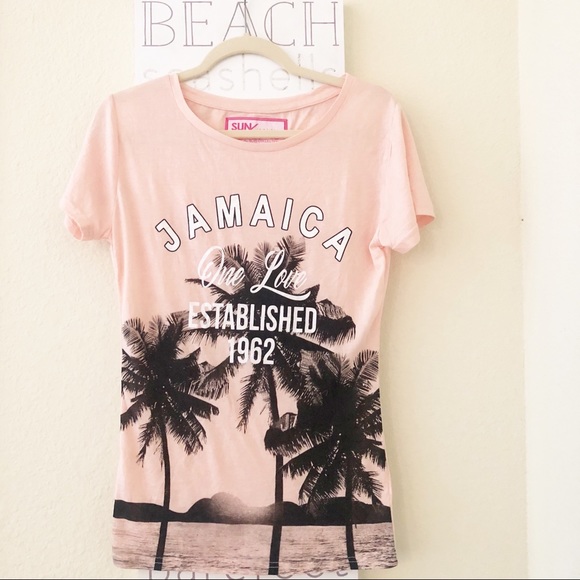 Jamaica Palm Tree graphic tee - Picture 1 of 4